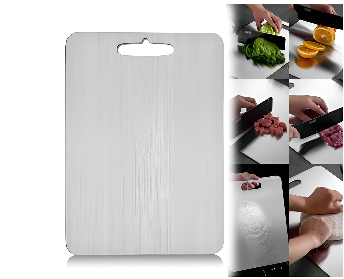 Premium Titan-Schneidebrett – Extrem Widerstandsfähig und Hygienisch | Perfekt zum Schneiden von Fleisch Gemüse