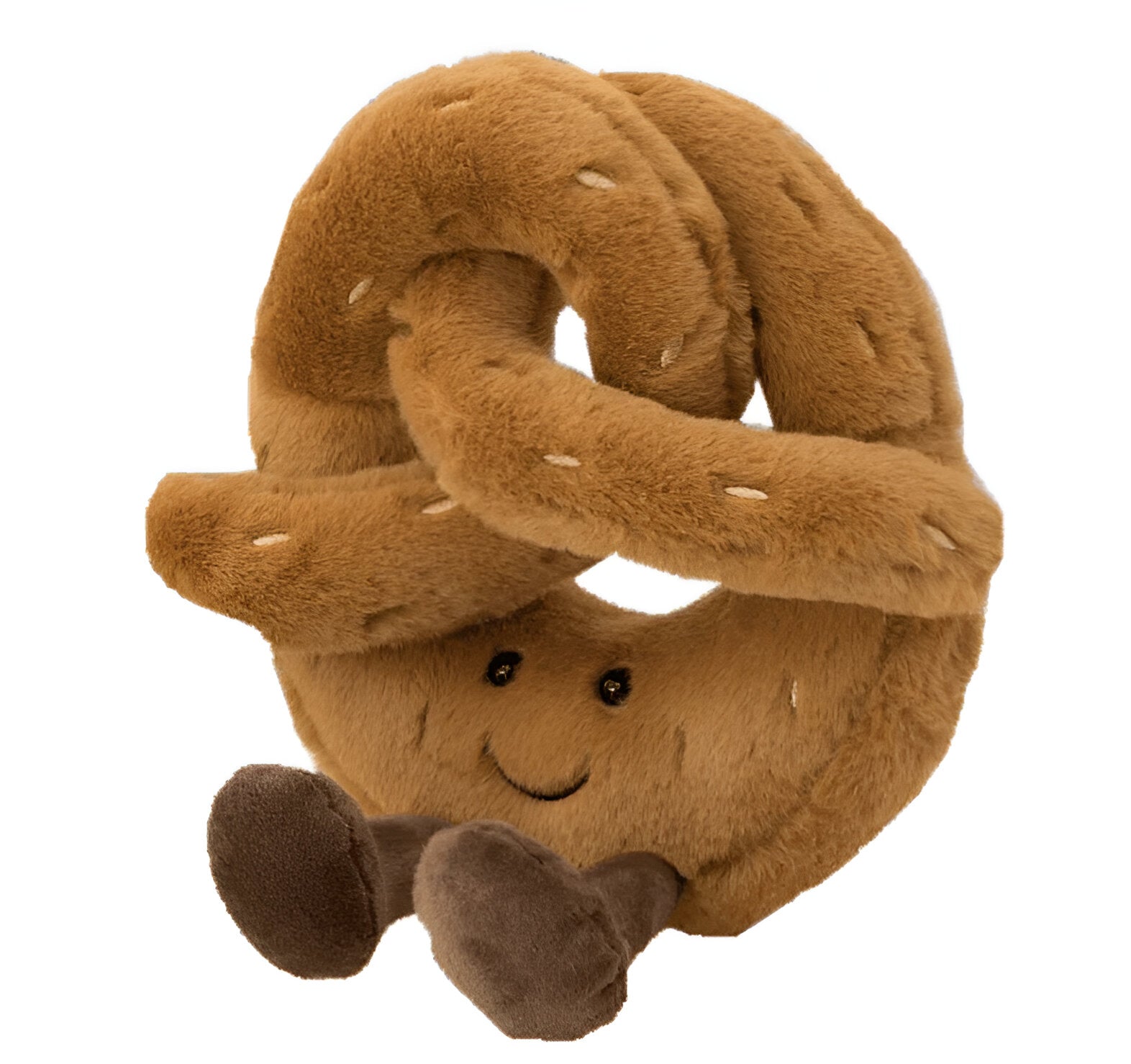 Plüsch-Brezel – Weiches Kuschelkissen im Frühstücksdesign
