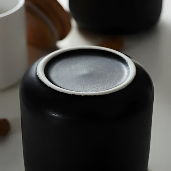 Keramik Vorratsbehälter mit Bambusdeckel – Natürliches Design | Frische Aufbewahrung für Zuhau