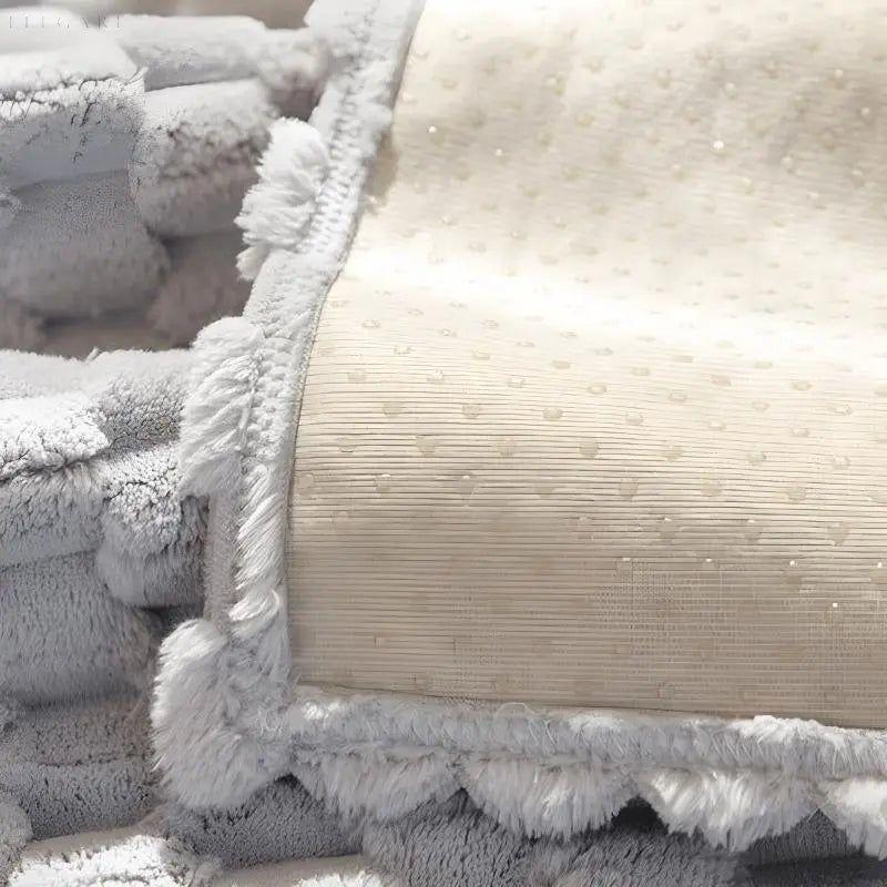 Romy - Plüschsofabezug - Hochwertige Sofa- und Kissenbezüge L Form - Sofabezug