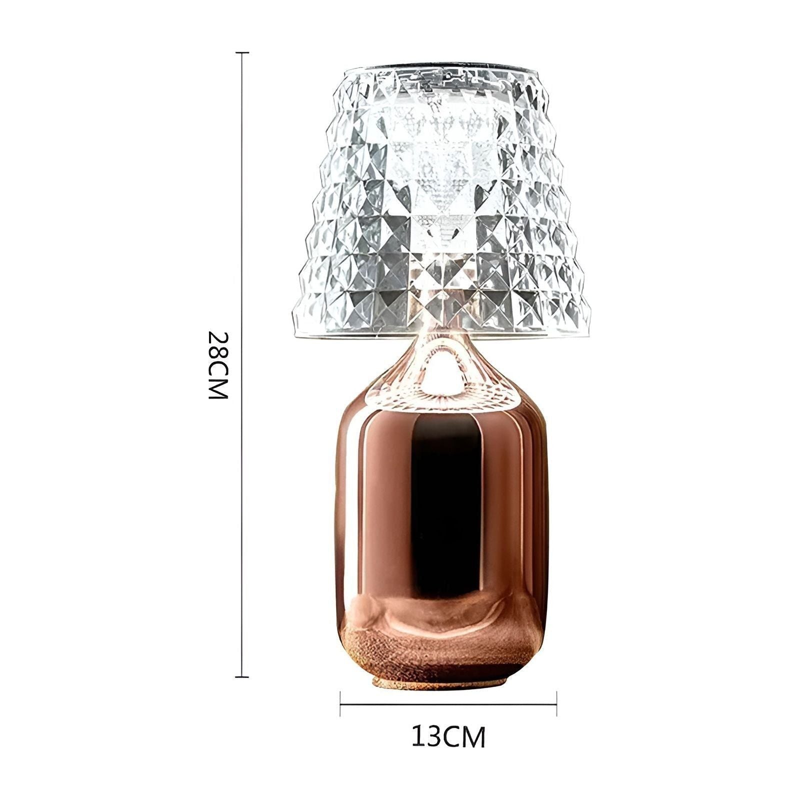 Zaroti Tischlampe - USB Wiederaufladbare Designerlampe mit Smart Touch - Elegare