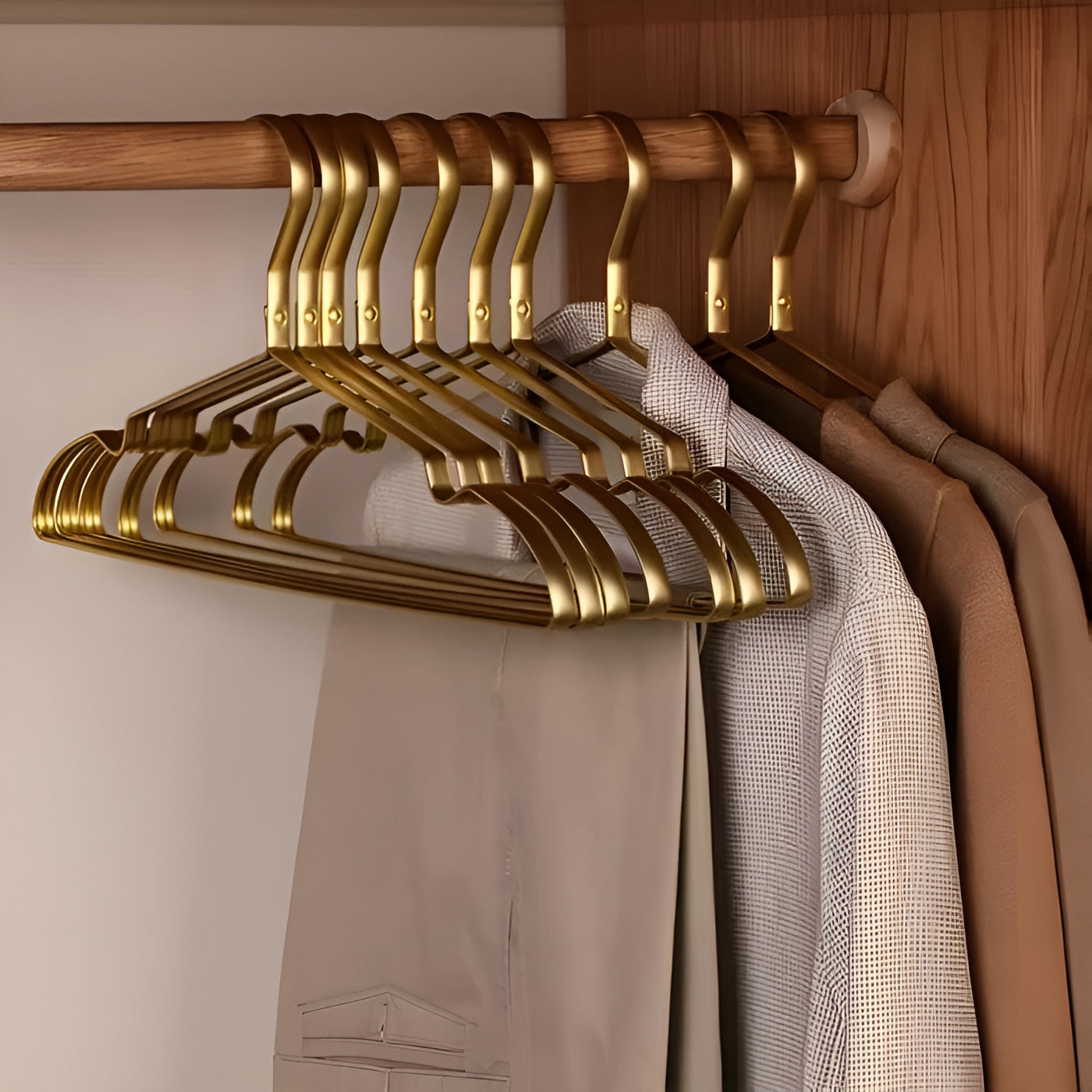 Rutschfeste Aluminium-Kleiderbügel – Platzsparend für Kleiderschrank & Garderobe