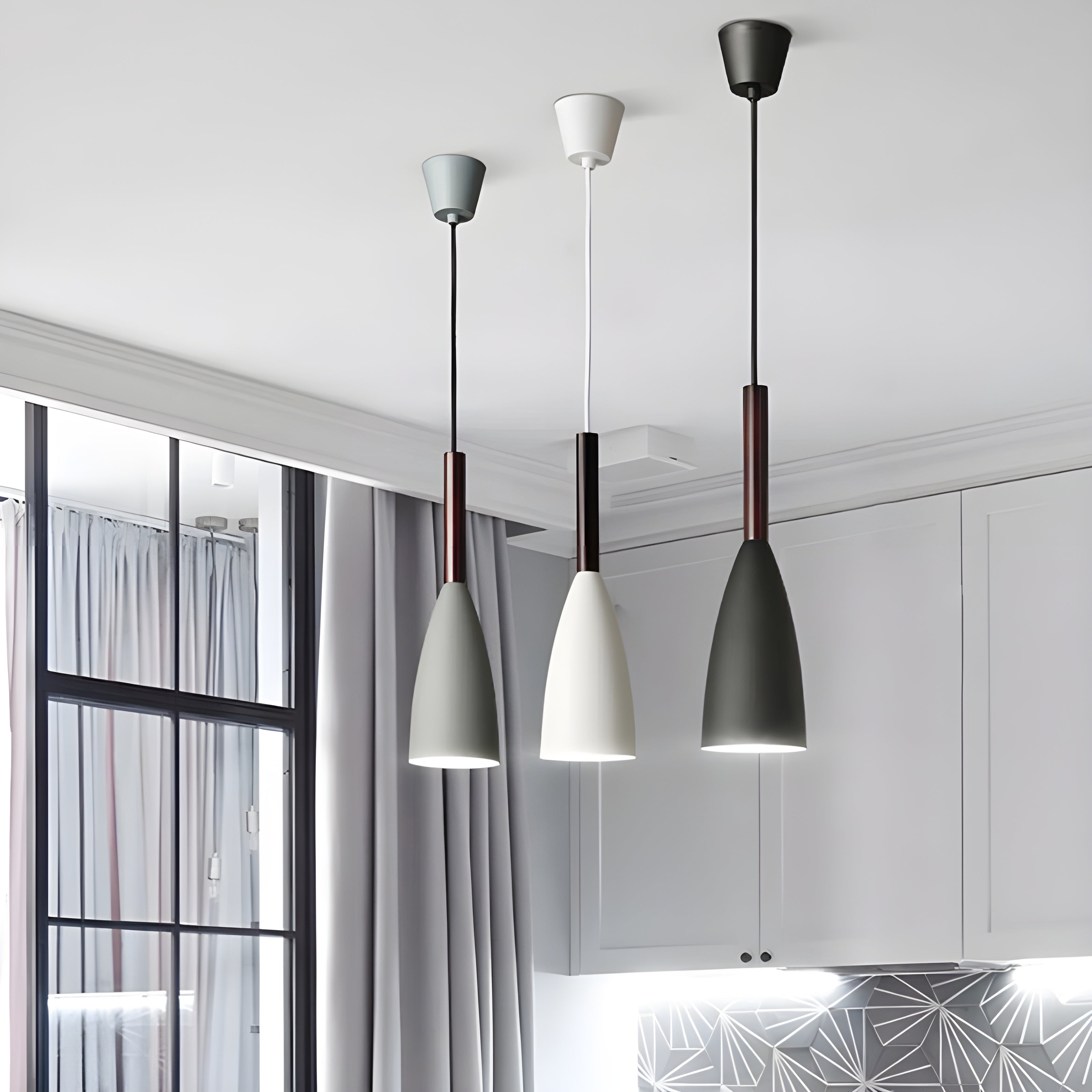 Pendelleuchte im Skandi-Design – Höhenverstellbar & Modern | Perfekt für Küche & Schlafzimmer