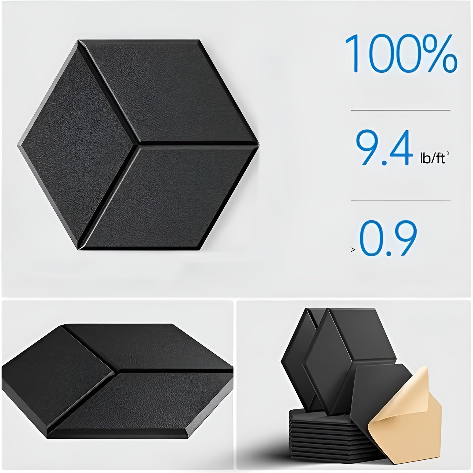 Schalldämmende Akustikpaneele – Geräuschreduzierend und Modern | Hexagon Design für Studio Büro und Heimkino