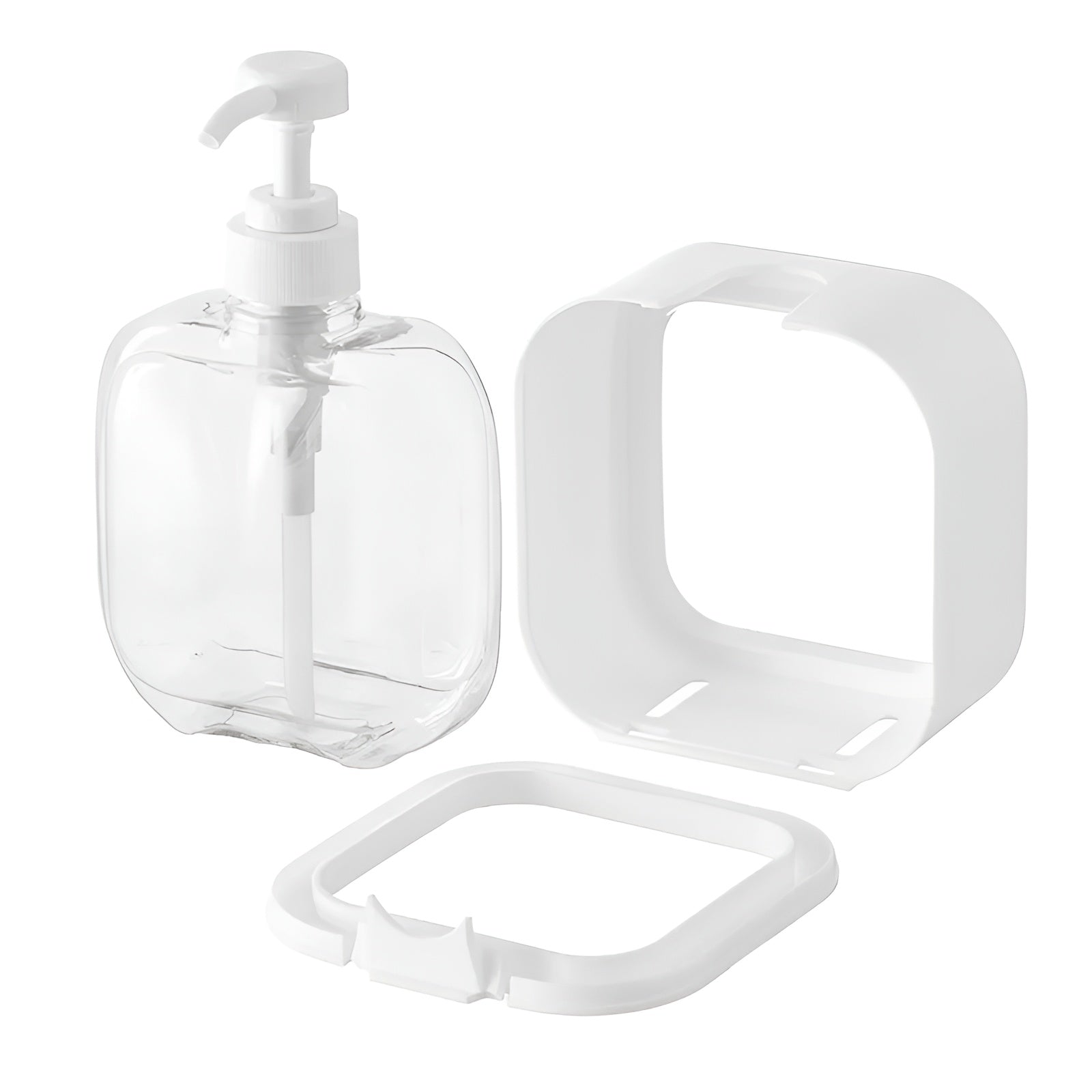 Seifenspender Skandi-Stil – Minimalistische Eleganz für Bad & Küche - Nachfüllbare Flasche