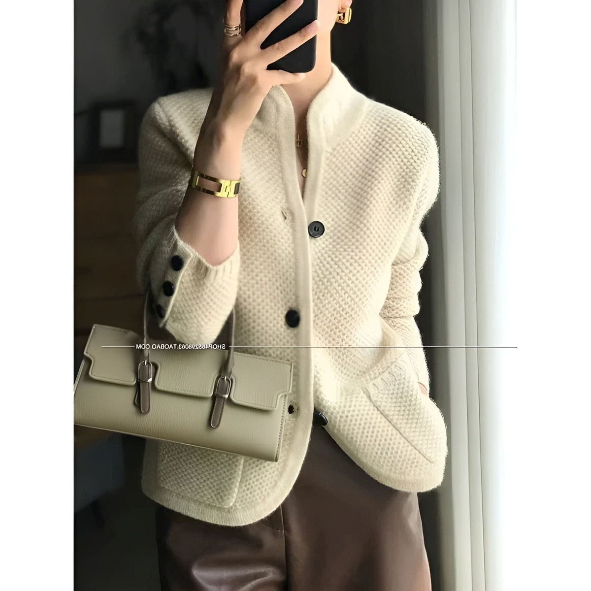 Selina Jacket - Herbst Cashmere Damenjacke - Naturweiß / S - Wohnzubehör