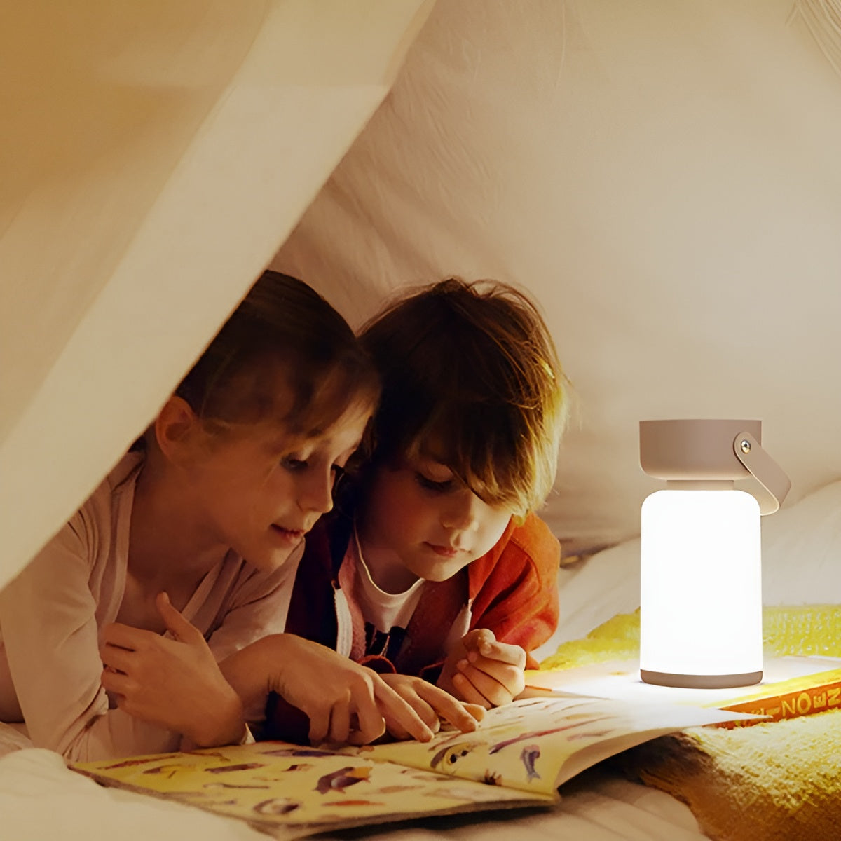 Wasserdichte LED-Tischlampe – Tragbar mit Modernem Zylinderdesign