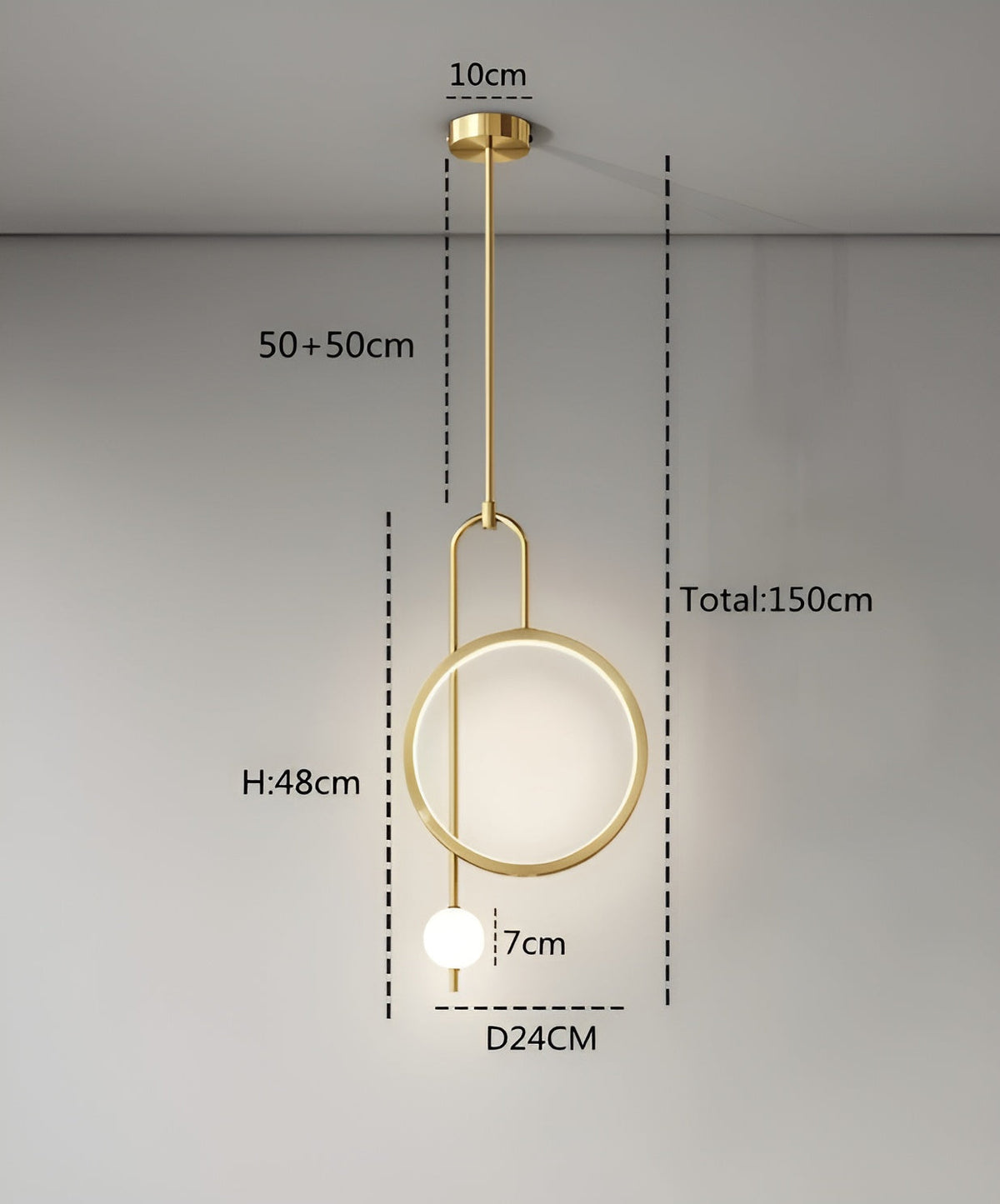 SereniRing Light - Moderne LED Ring Deckenlampe - Deckenleuchte