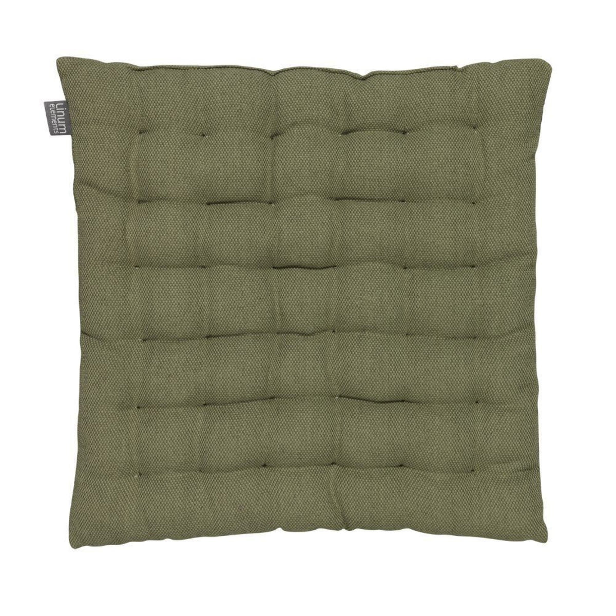 Sitzkissen aus Baumwolle gesteppt – 40x40 cm - Olivgrün / 40x40 cm - Sitzkissen