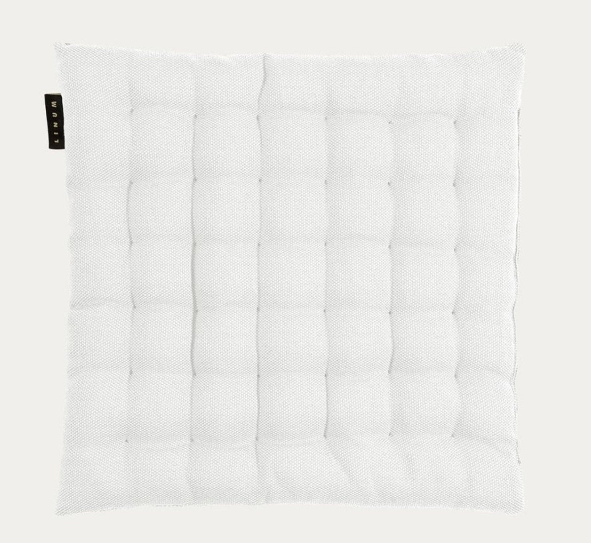 Sitzkissen aus Baumwolle gesteppt – 40x40 cm - Weiß / 40x40 cm - Sitzkissen