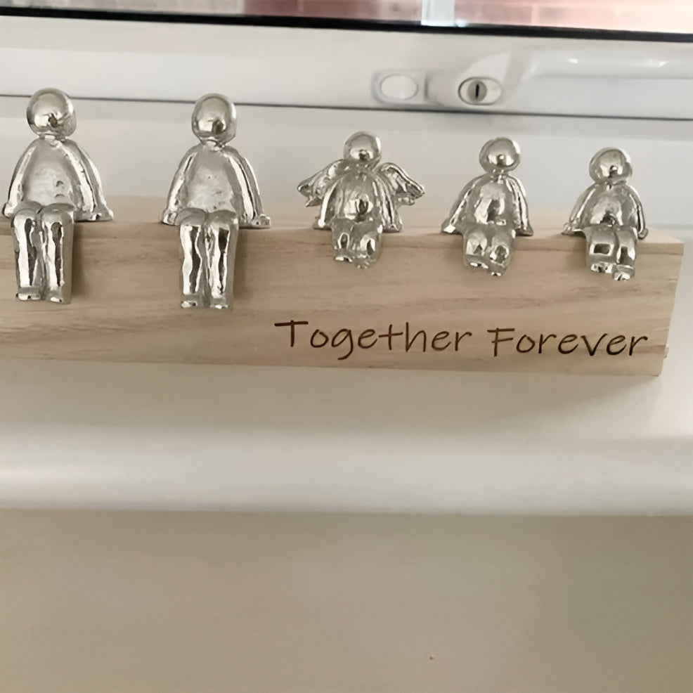 Skulptur Ewige Familienbande – Deko-Figur für Innen & Außen - Familienbande