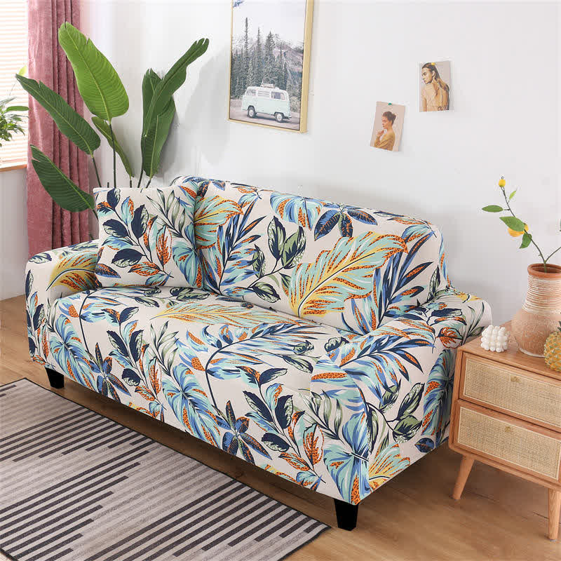Sofabezug mit Waldmotiv und Kissenbezug - 1-Sitzer 90 cm – 140 cm - Sofabezug