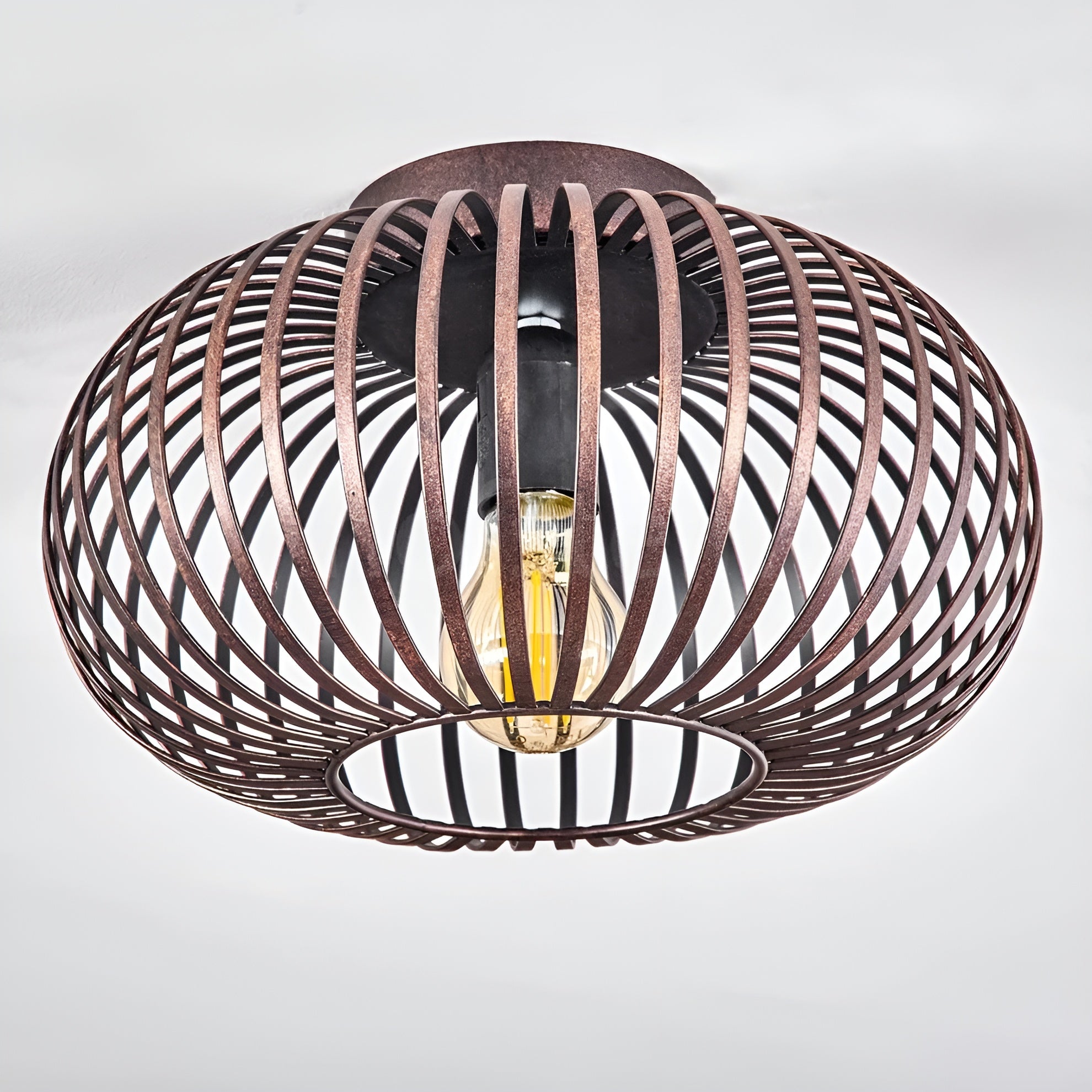 Industrielle Deckenleuchte im Laternen-Design – Dekorative Lampe für Flur, Balkon, Wohnzimmer & Esszimmer