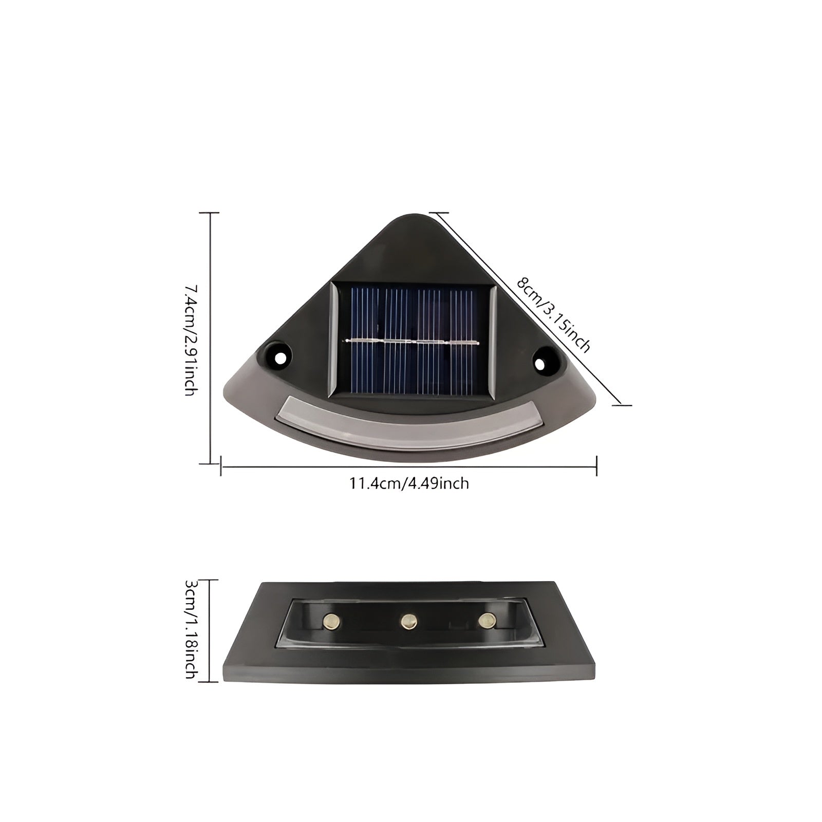 Solar-Treppenleuchten im 4er-Set – Wetterfest | Perfekt für Garten Wege & Außenbereiche - Solarleuchte