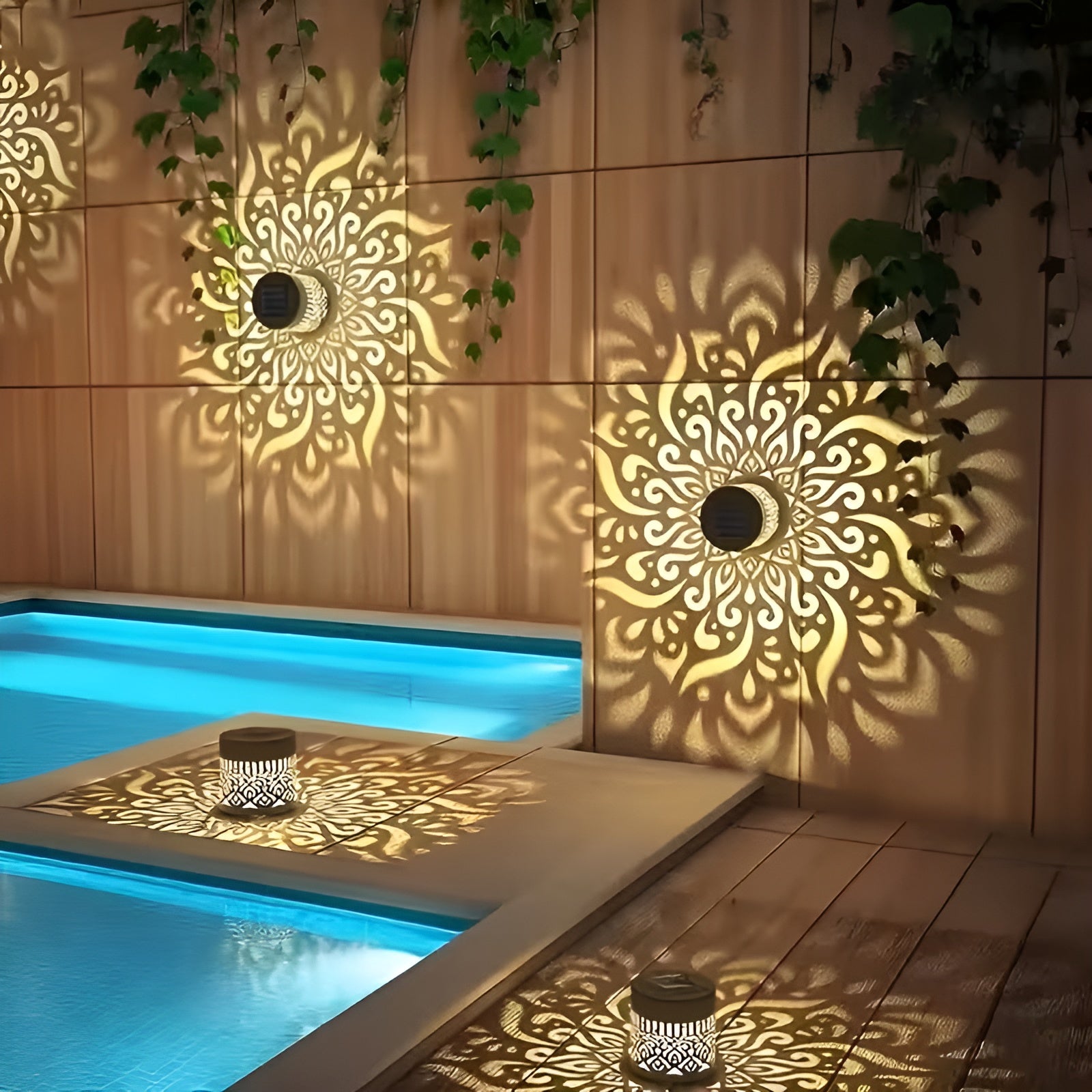 Solarleuchte für Wand und Zaun – Automatisch & Wetterfest | IP65 Außenbeleuchtung für Garten und Terrasse - Lampe