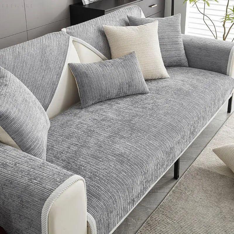 Soli - Ultimatives Sofavergnügen mit Sofa Protection - 70 x 70 cm / Grau - Sofabezug