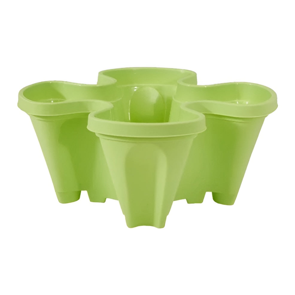 Stapelbares Blumentopf-Set – Vertikales Gartendesign | Maximale Pflanzfläche - 1 Stück / Grün - Hängende Blumentöpfe!