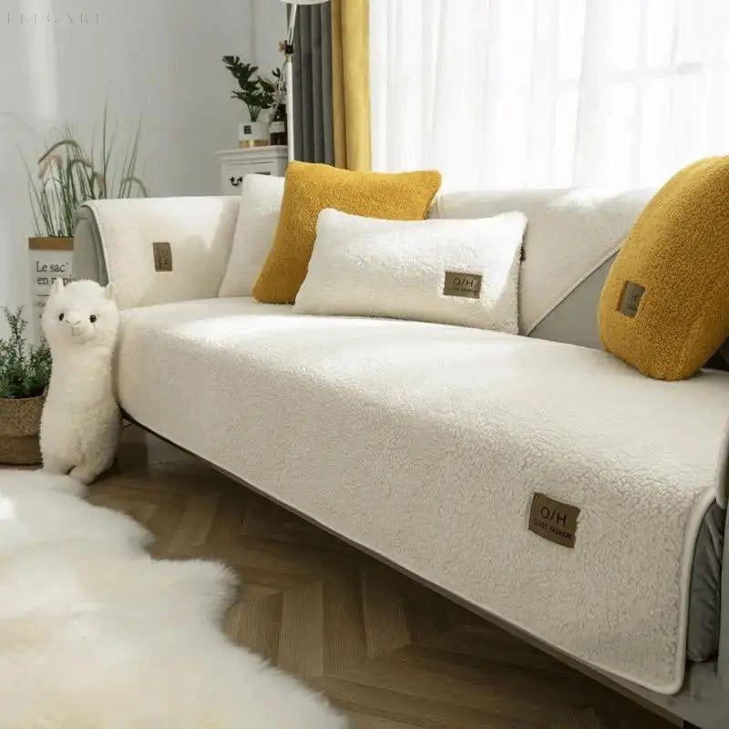 Stofi - Sofabezug | Geben Sie Ihrem Sofa ein zweites Leben! - Off-white / 70x70cm - Sofabezug