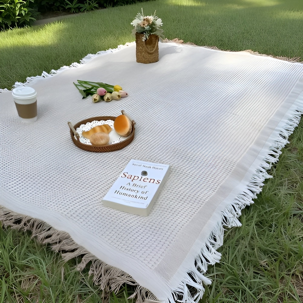 Stylische Picknickdecke – Wasserdicht Und Faltbar – Strandmatte Und Campingdecke Für Den Außenbereich - Kaffeebraun
