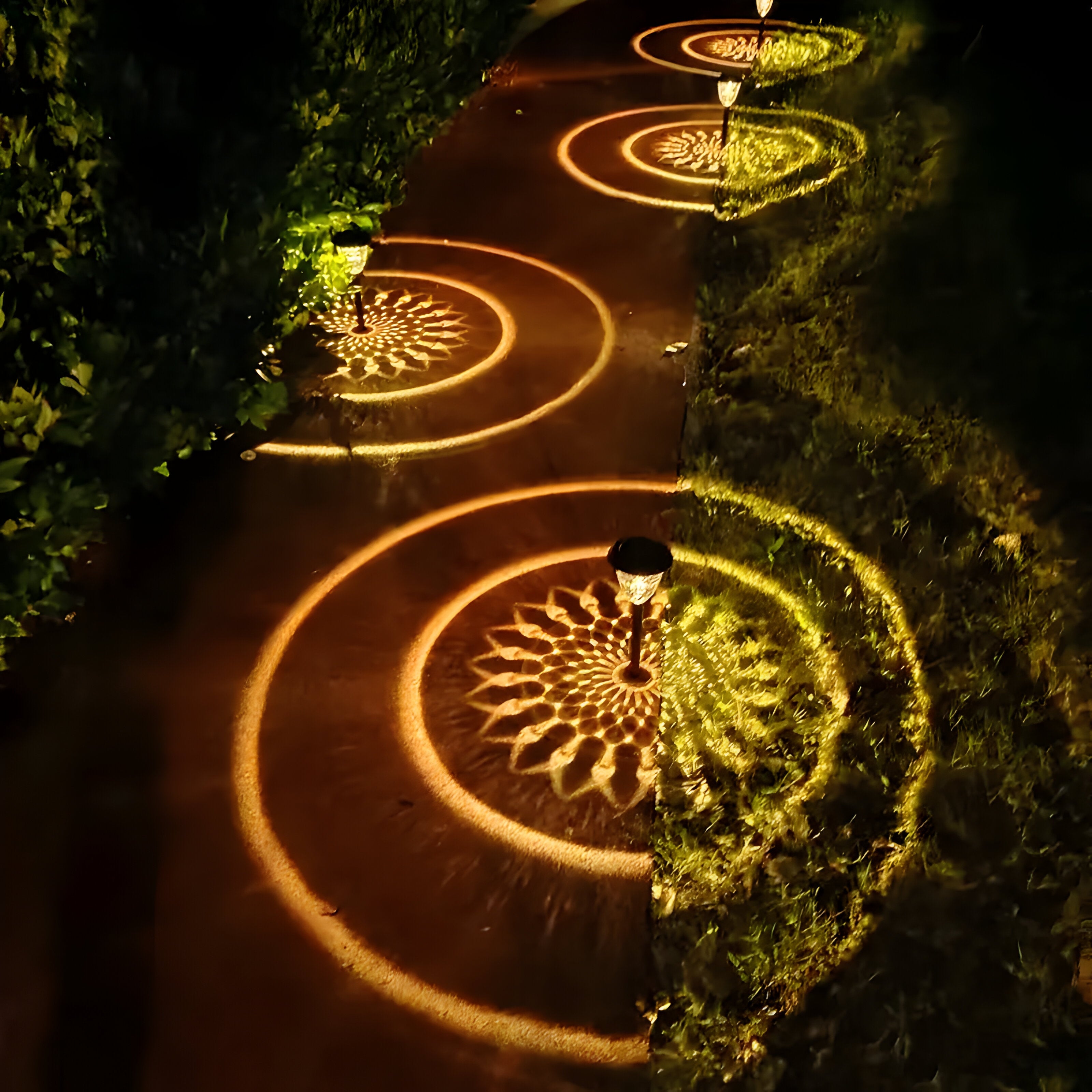 SunSphere Light - Hochwertige 4er Solar-Gartenlichter - Warmes Licht (4pcs) - Gartenleuchte
