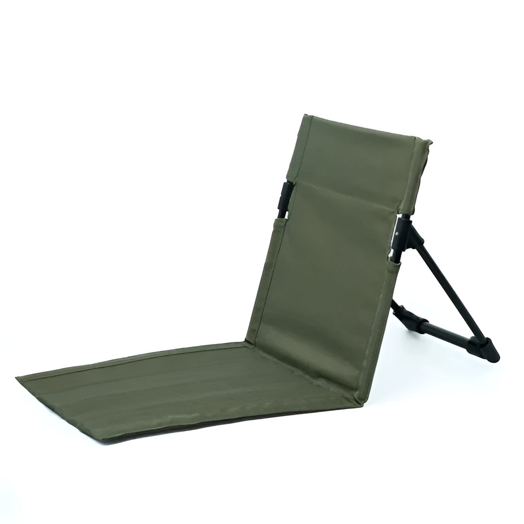 T-Rex Ergonomischer Bodenstuhl – Leicht klappbar und ideal für Outdoor-Aktivitäten - Grün - Klappstuhl