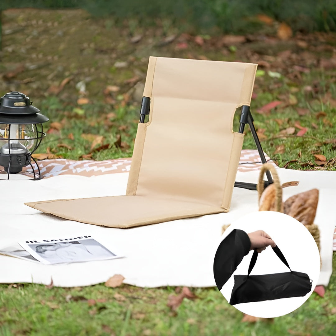 T-Rex Ergonomischer Bodenstuhl – Leicht klappbar und ideal für Outdoor-Aktivitäten - Klappstuhl