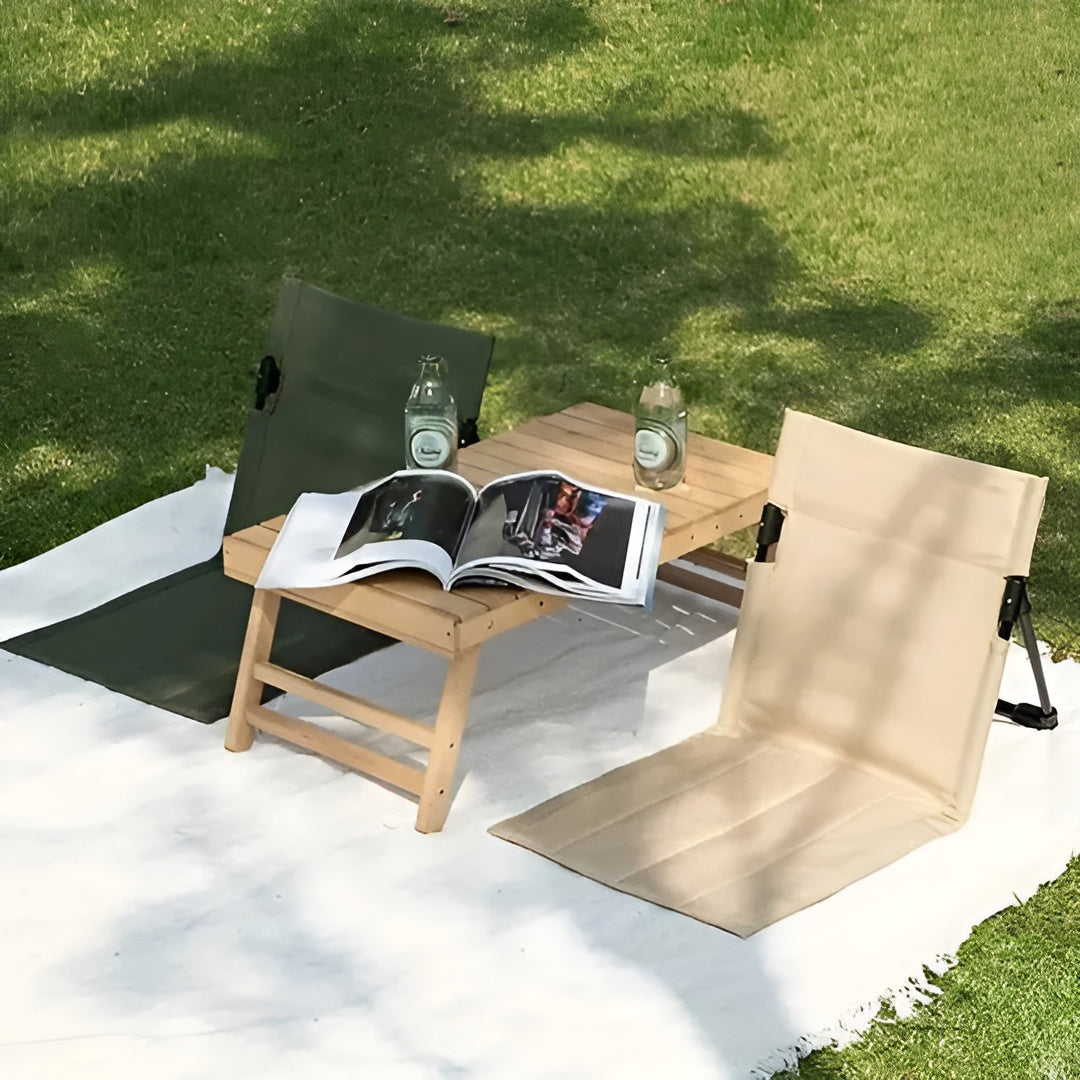 T-Rex Ergonomischer Bodenstuhl – Leicht klappbar und ideal für Outdoor-Aktivitäten - Klappstuhl