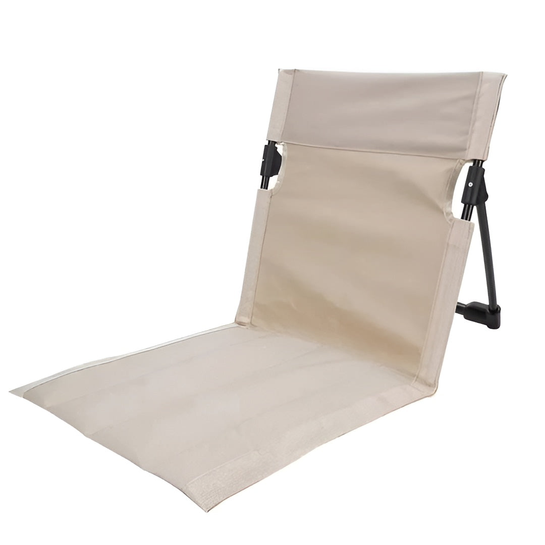 T-Rex Ergonomischer Bodenstuhl – Leicht klappbar und ideal für Outdoor-Aktivitäten - Beige - Klappstuhl