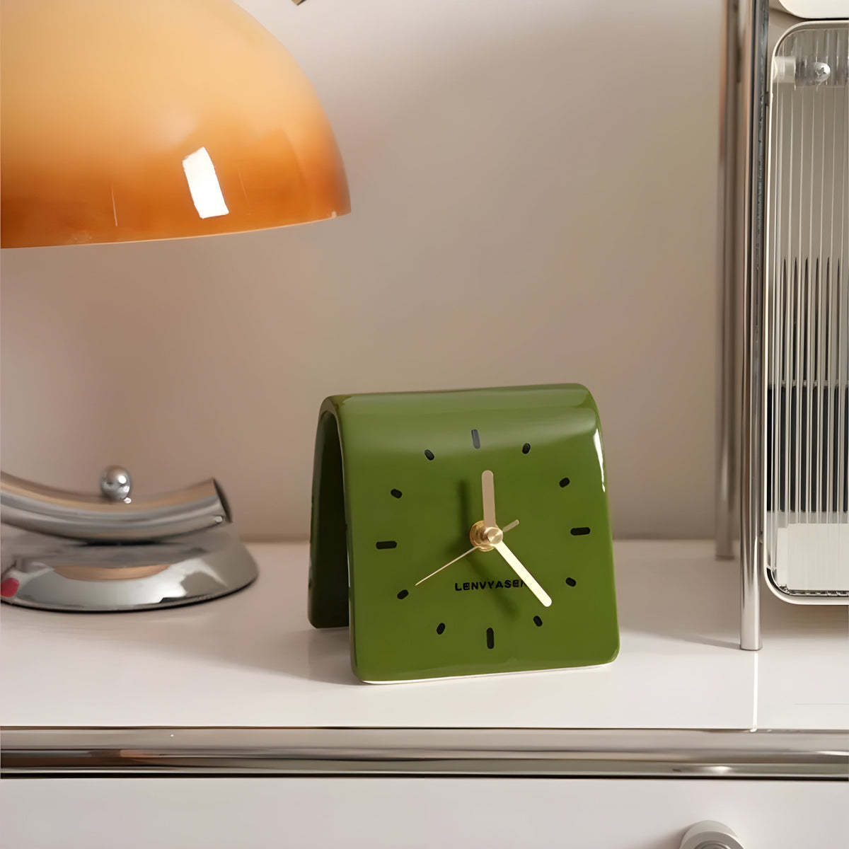 Timepiece Clock - Kreative Keramik-Tischuhr - Wohnzubehör