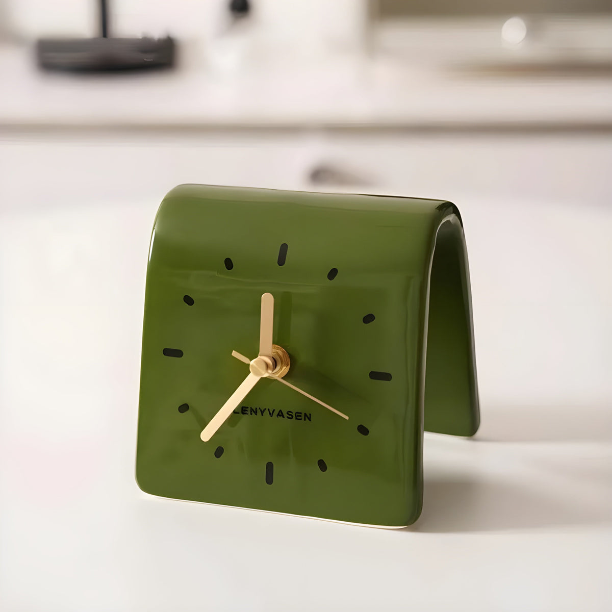 Timepiece Clock - Kreative Keramik-Tischuhr - Wohnzubehör