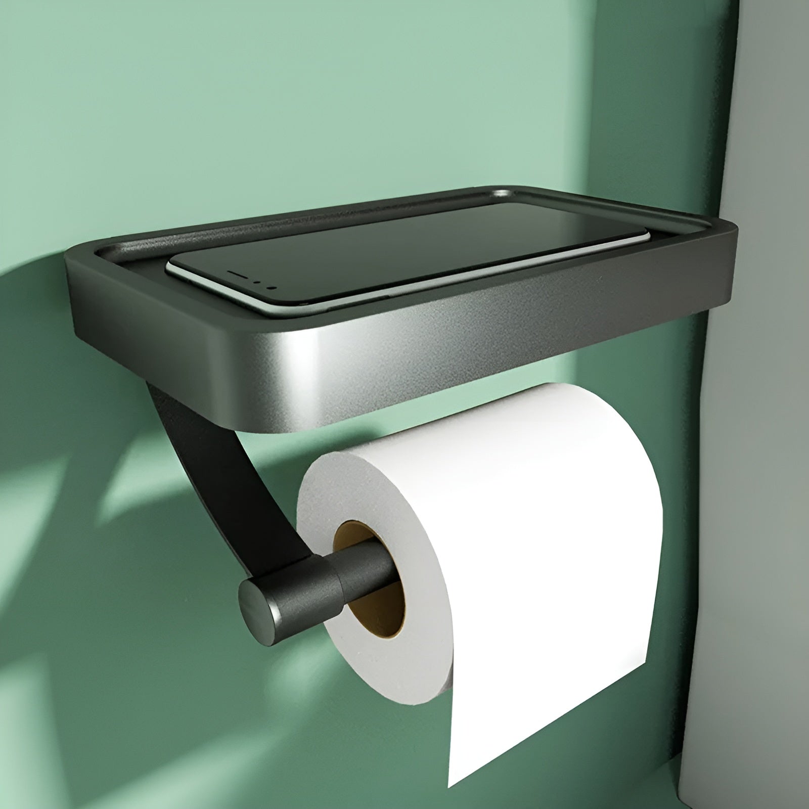 Toilettenpapierhalter – Selbstklebend & Ohne Bohren | Modernes Badaccessoire - Toilettenpapierhalter