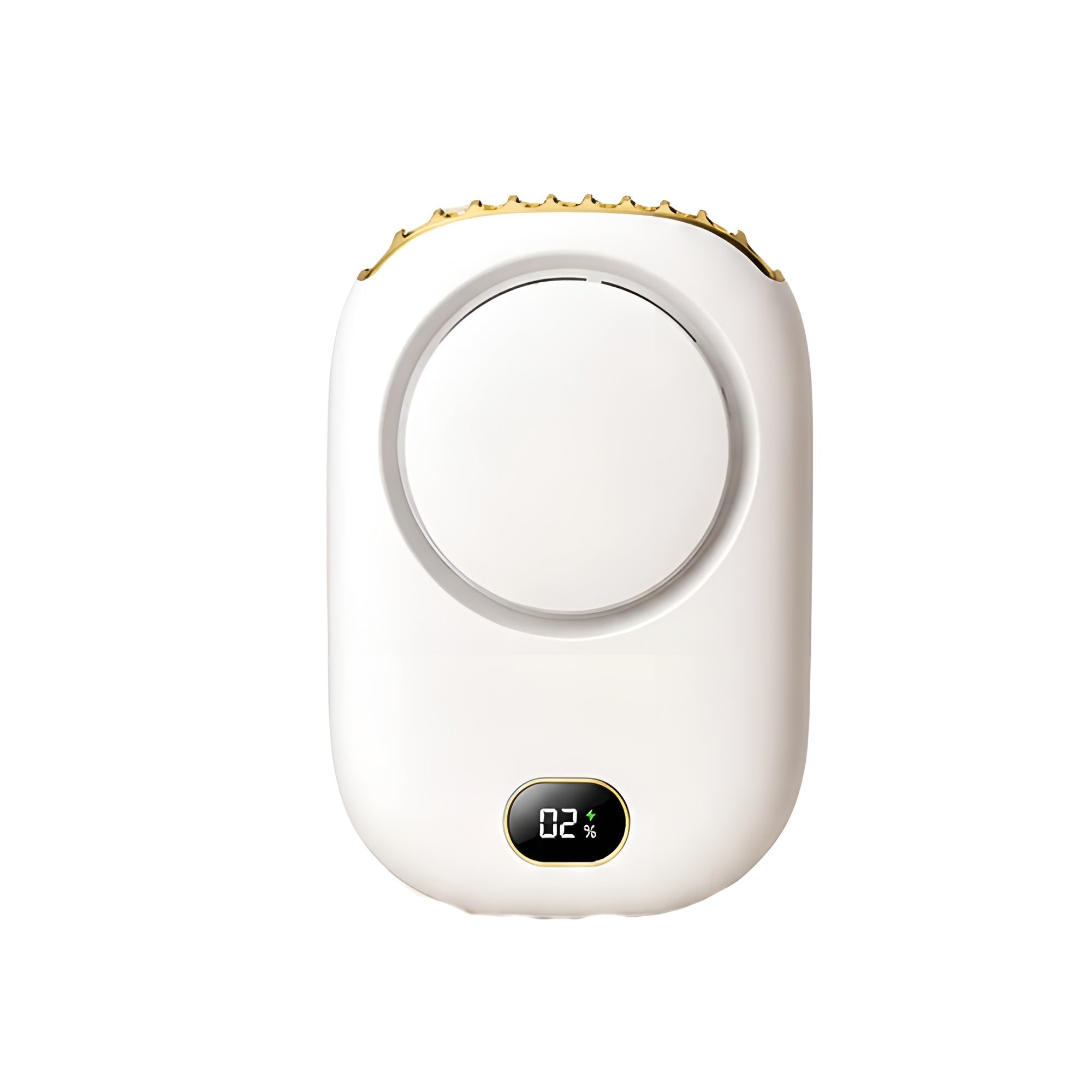 Tragbarer Halsventilator mit Display – über USB aufladbarer Mini-Ventilator mit 3 Geschwindigkeitsstufen | für Reisen