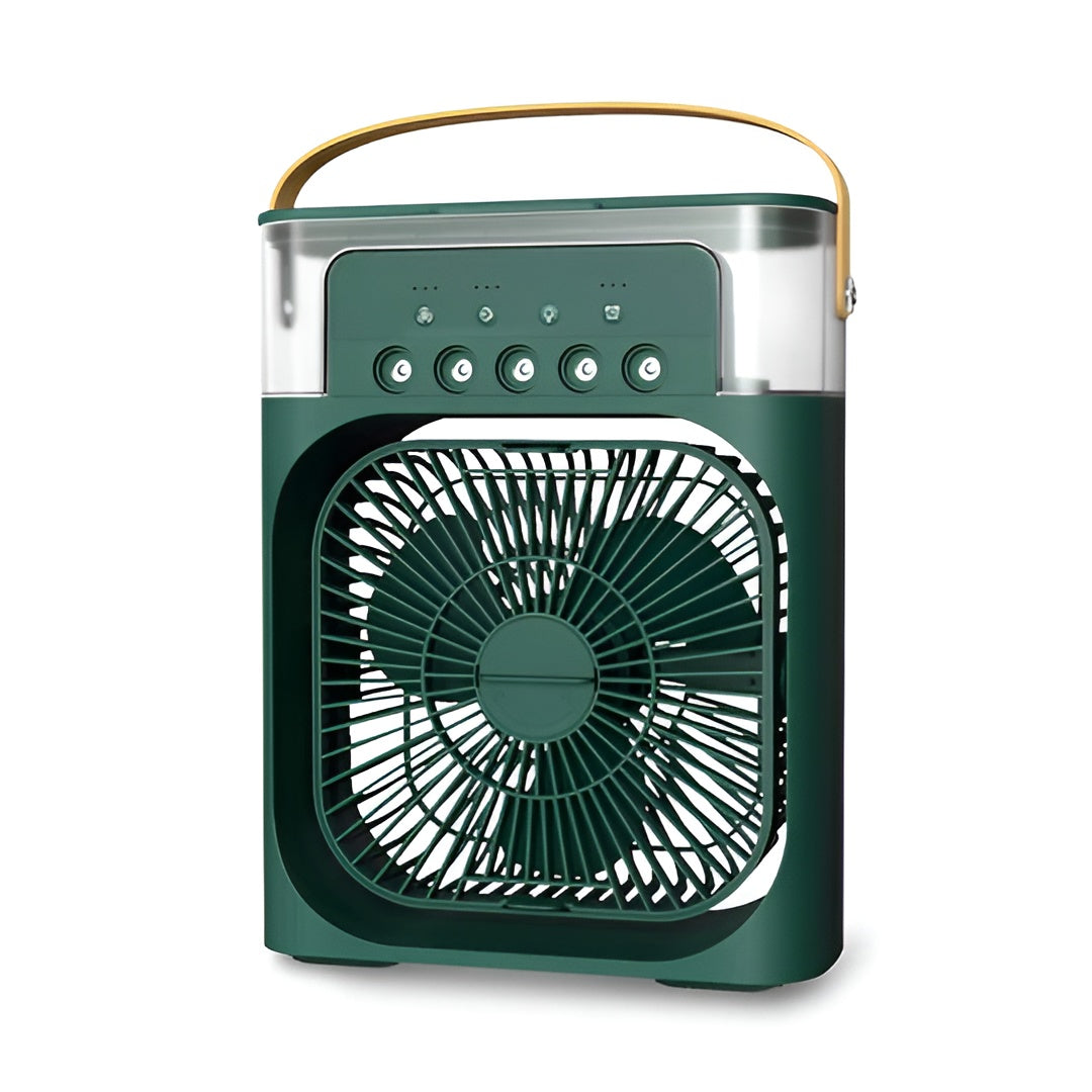 Tragbarer Luftkühler- Kompakt & Tragbar mit Luftbefeuchter - Grün - Tischventilator