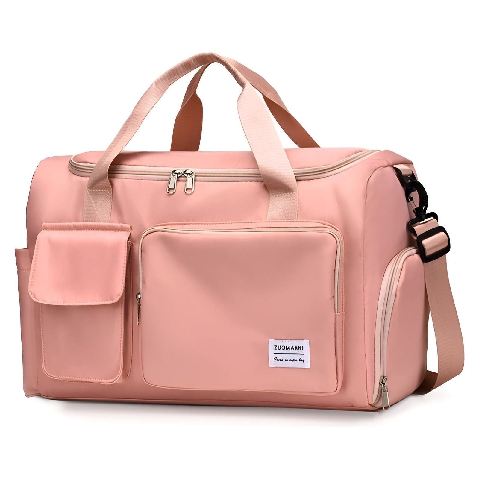 Travel Glam Bag - Großes Fassungsvermögen Wasserdichte Reisetasche für Männer und Frauen - Rosa - Handtasche