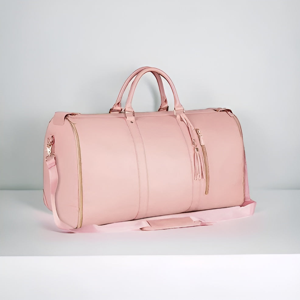 TravelHer Kleidersack faltbar – Reise-Kleidersack für Anzüge & Kleider - Pink - Handtasche