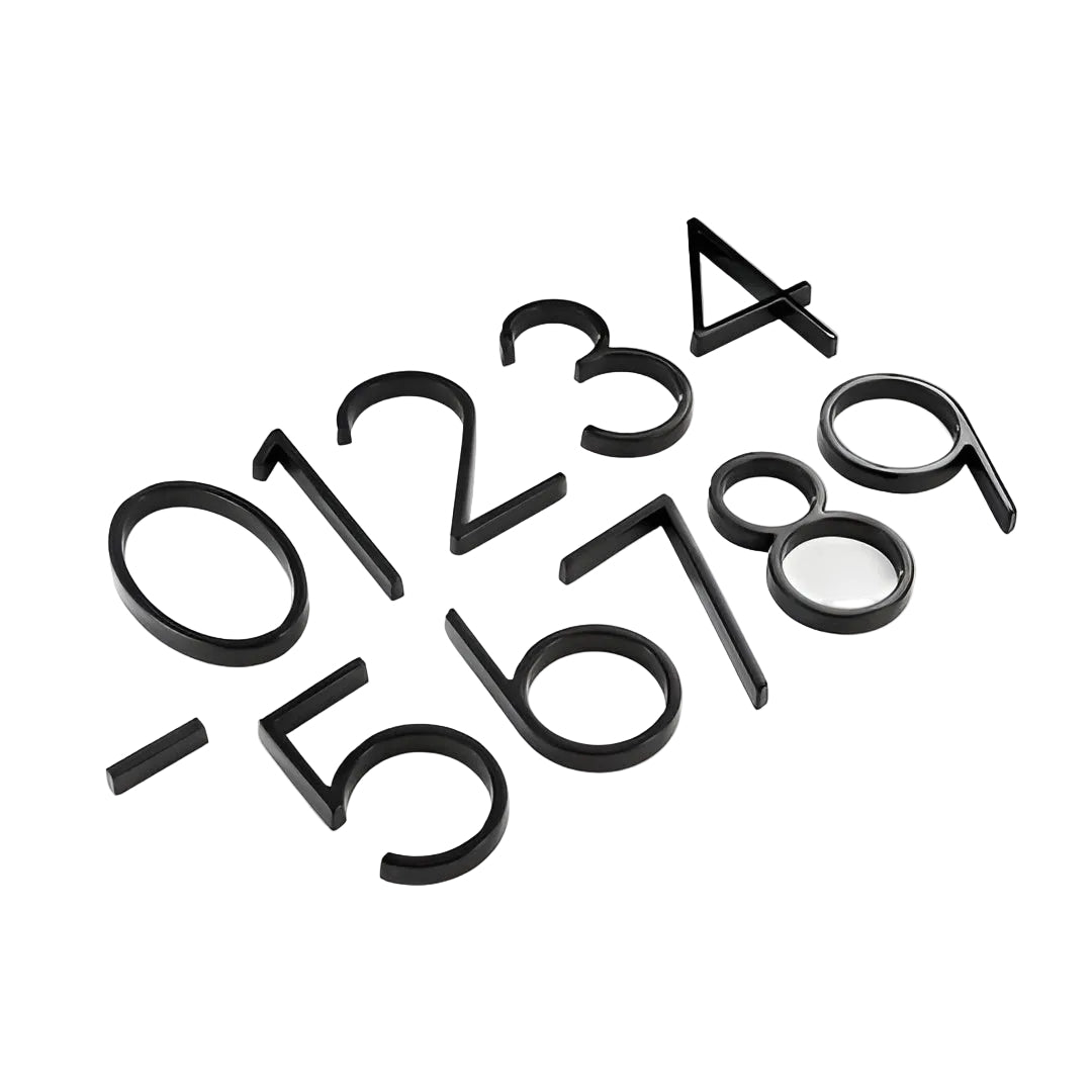Trilo Hausnummer Freischwebend – Hochwertige Zink-legierung Elegantes Design - Hausnummer