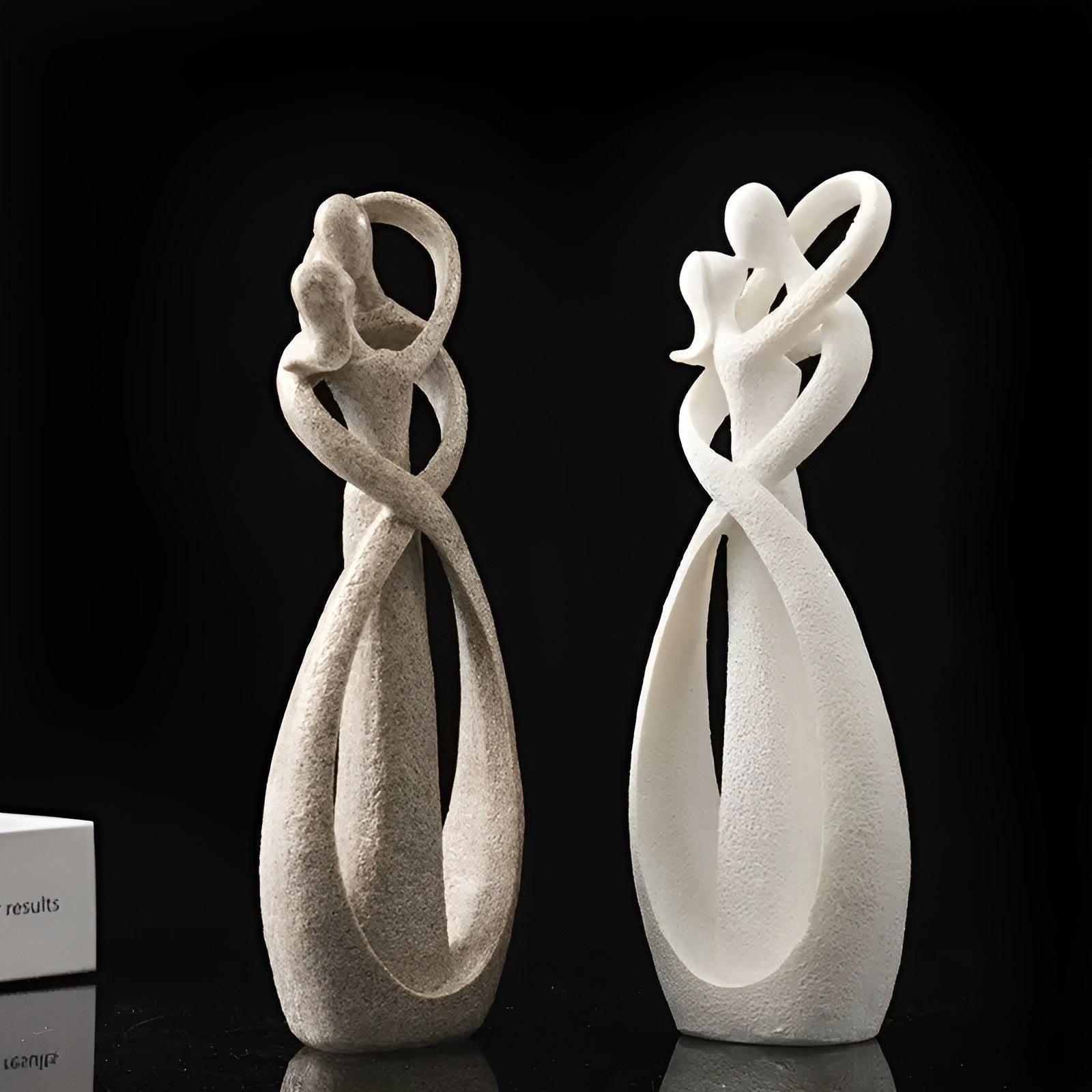 LoverBond Statue - Sandstein Abstrakte Zeitlose Liebesstatue - Elegare