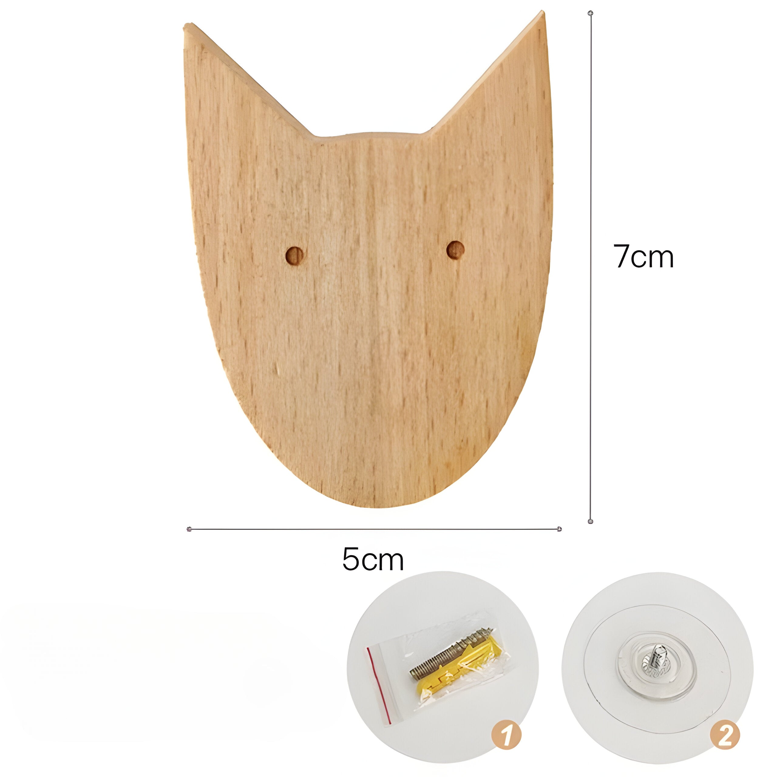 WoodWhimsy Hook - Tierförmiger Wandhaken aus Holz