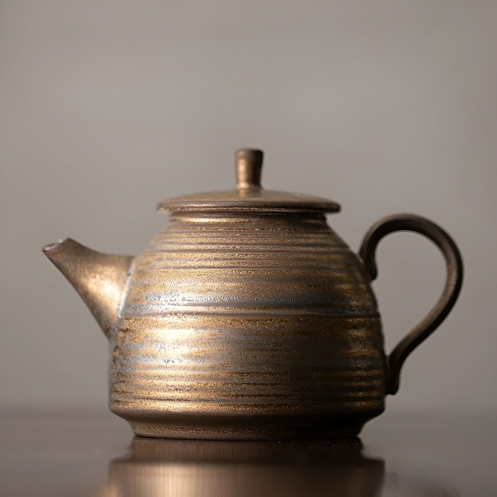 Teekanne aus Eisen mit Glasur – Japanisches Design & Handgefertigt | Perfekt für Gongfu-Teezeremonien