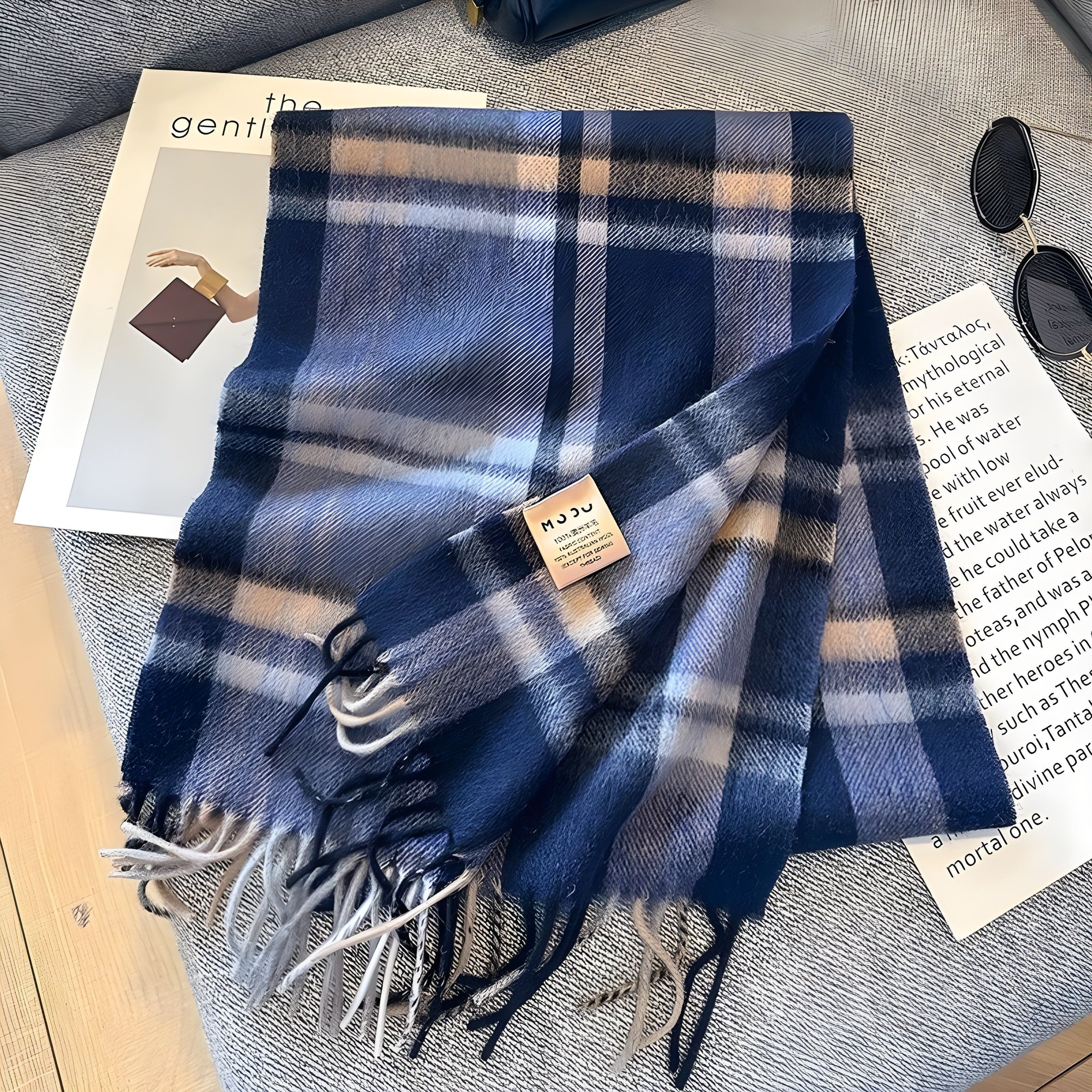 Winterschal mit Karomuster – Weich und Stilvoll Kaschmir | Perfekt für Damen im Herbst & Winter