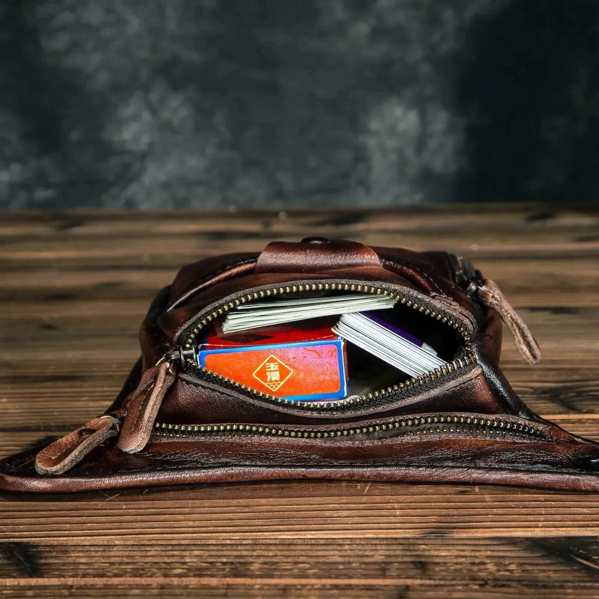 Verner Bag - Lässige Vegan Leder Gürteltasche für Herren - Handtasche