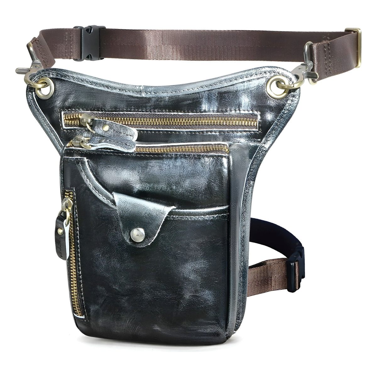 Verner Bag - Lässige Vegan Leder Gürteltasche für Herren - Handtasche
