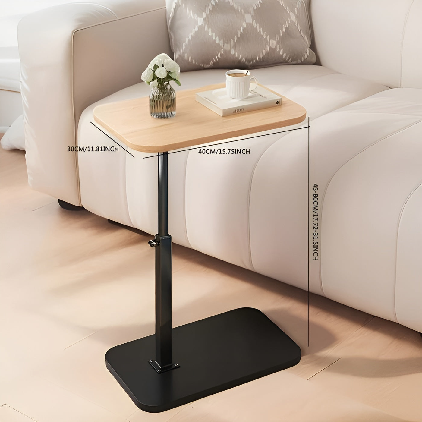 Verstellbarer Beistelltisch – Praktisch und Platzsparend | Perfekt für Sofa und Bett - Wohnzubehör