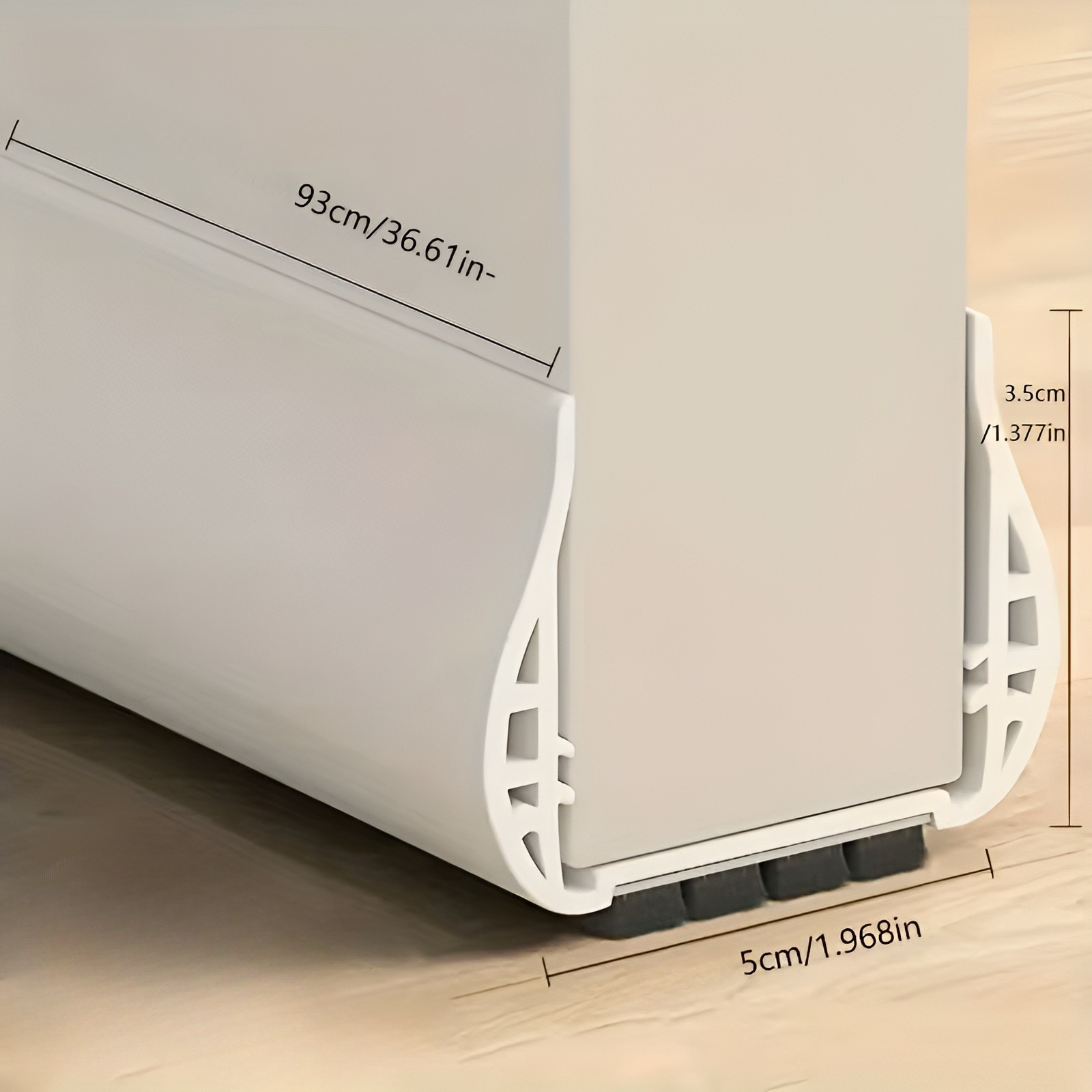Verstellbarer Türzugstopper – Wirksame PVC Dichtungsleiste für Schlafzimmer- und Innentüren - Türstopper