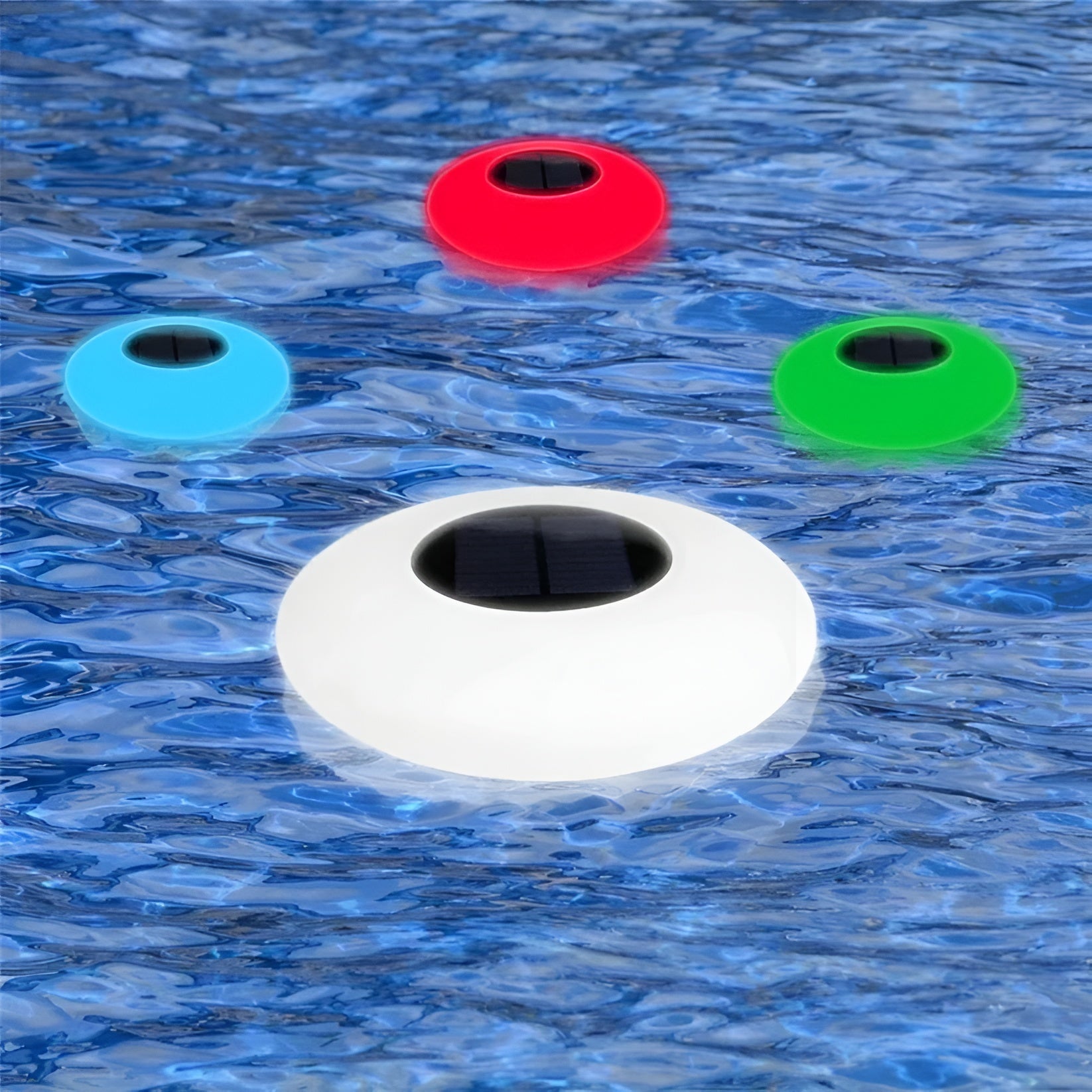 Schwimmende LED-Solarlichter – Farbwechsel für Pool & Garten