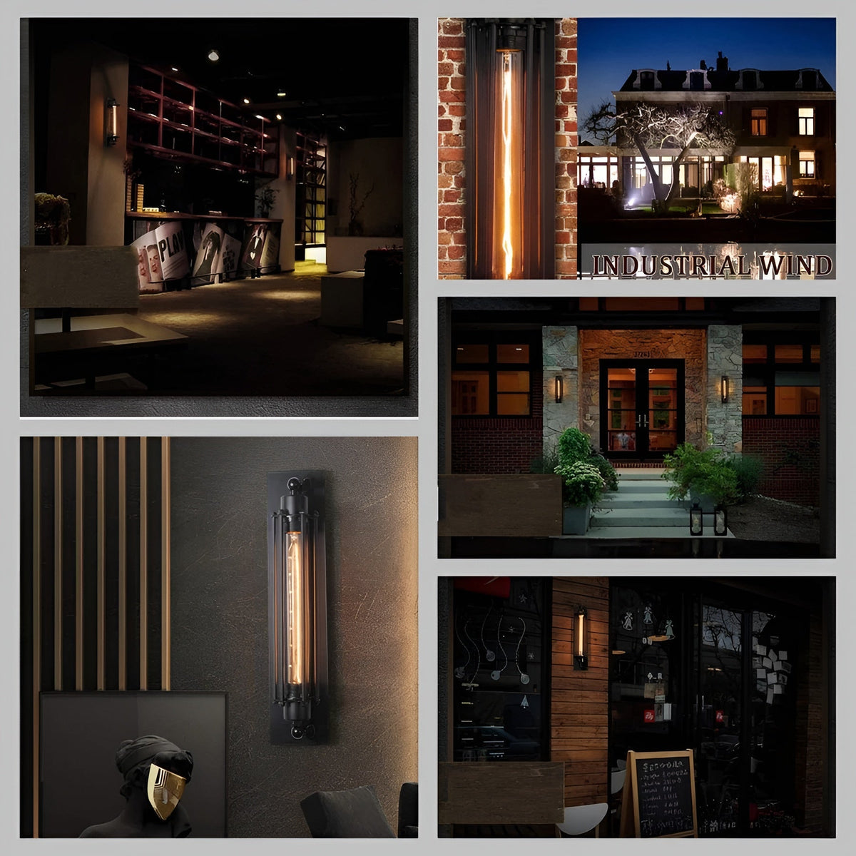 Vintage LED-Wandleuchte – Stilvolle Beleuchtung für Wohnzimmer & Flur - Wandlampe