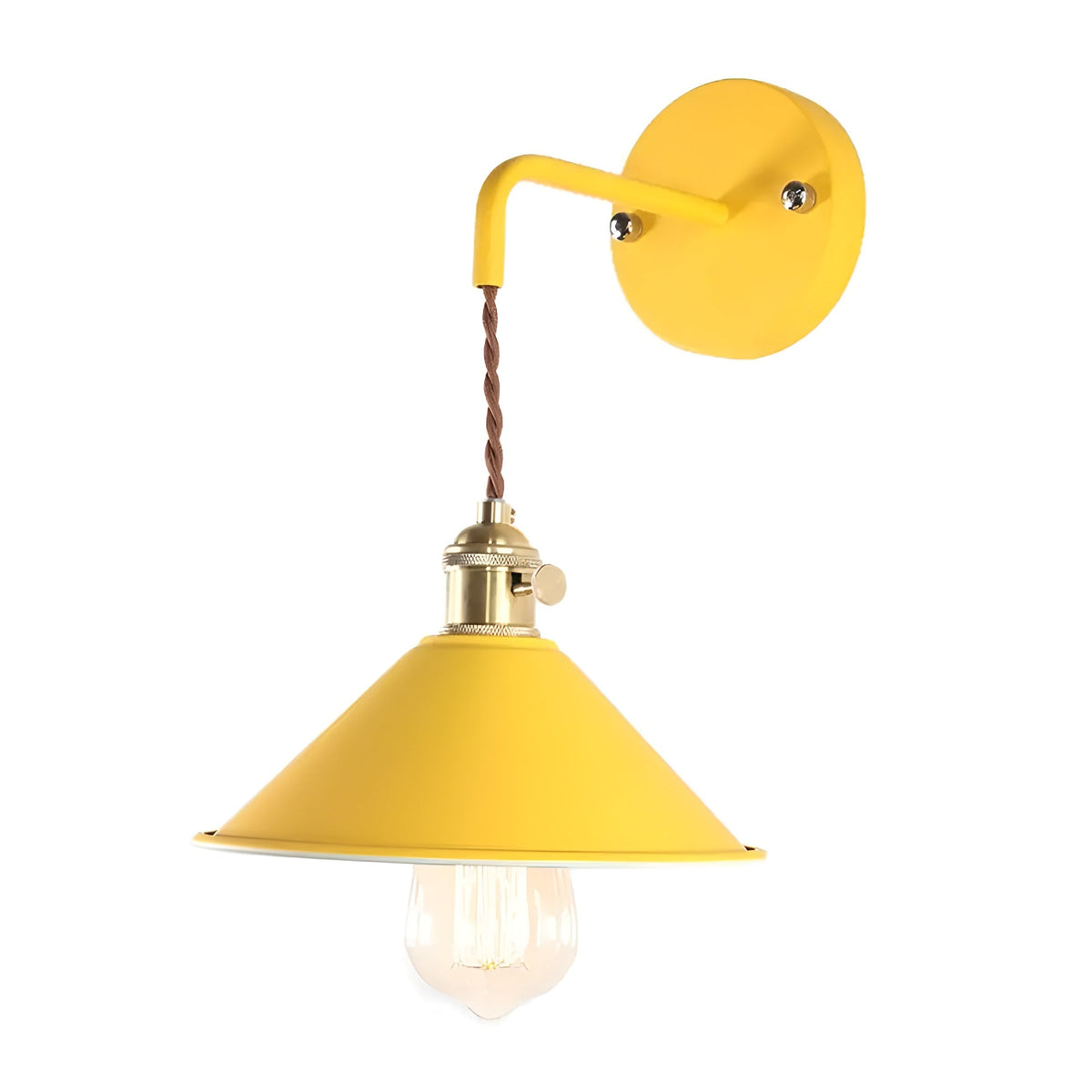 Vintage Wandleuchte aus Metall – Retro-Kegelform für stimmungsvolles Licht - Wandleuchten