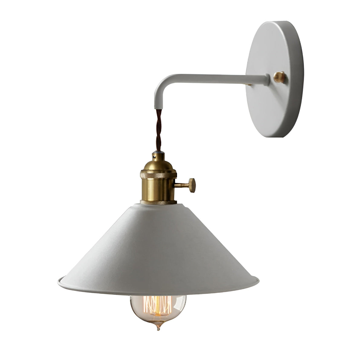 Vintage Wandleuchte aus Metall – Retro-Kegelform für stimmungsvolles Licht - Wandleuchten