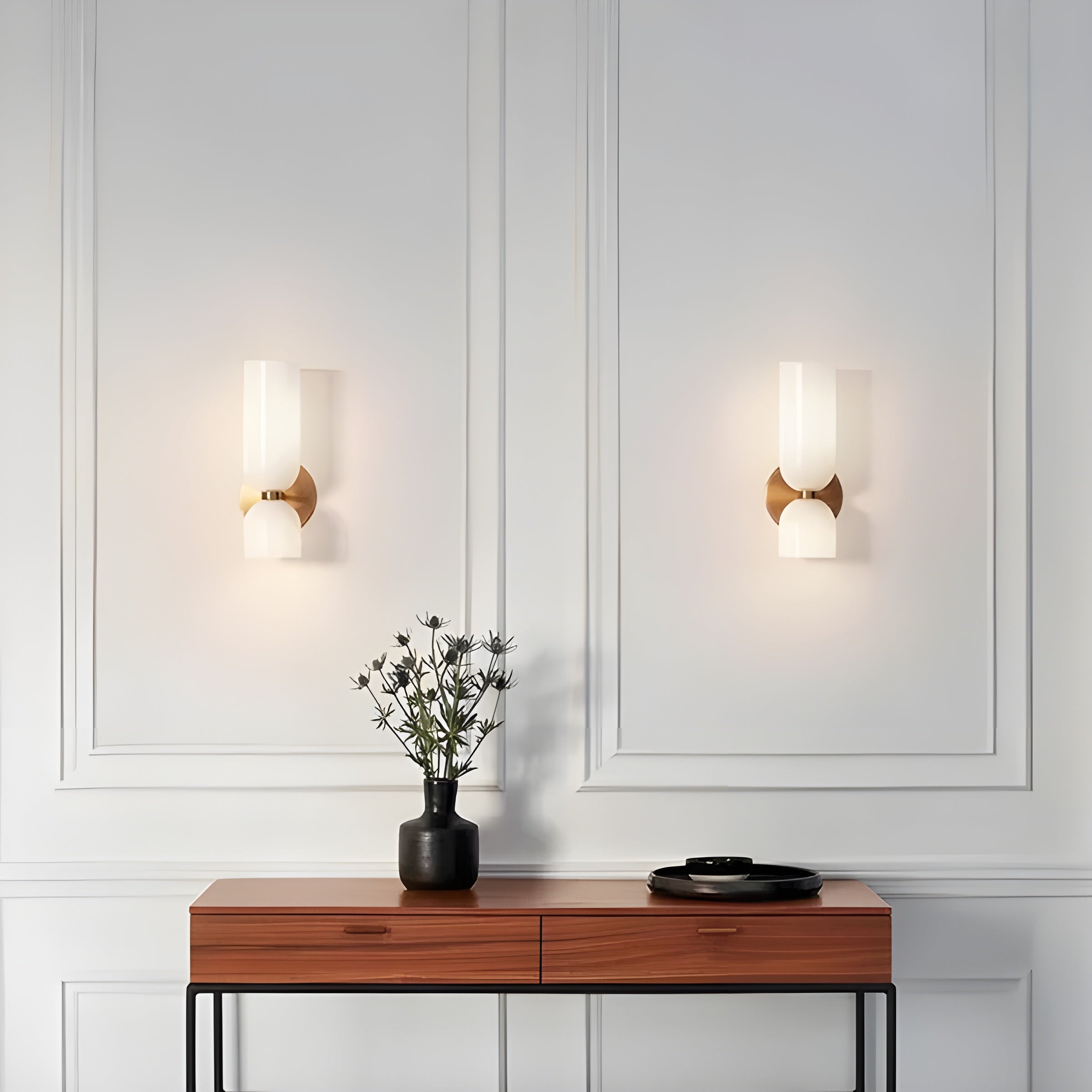 LED-Wandleuchte mit Doppelkopf – Nordisches Design, Warmes Licht für Wohn- und Arbeitsbereiche