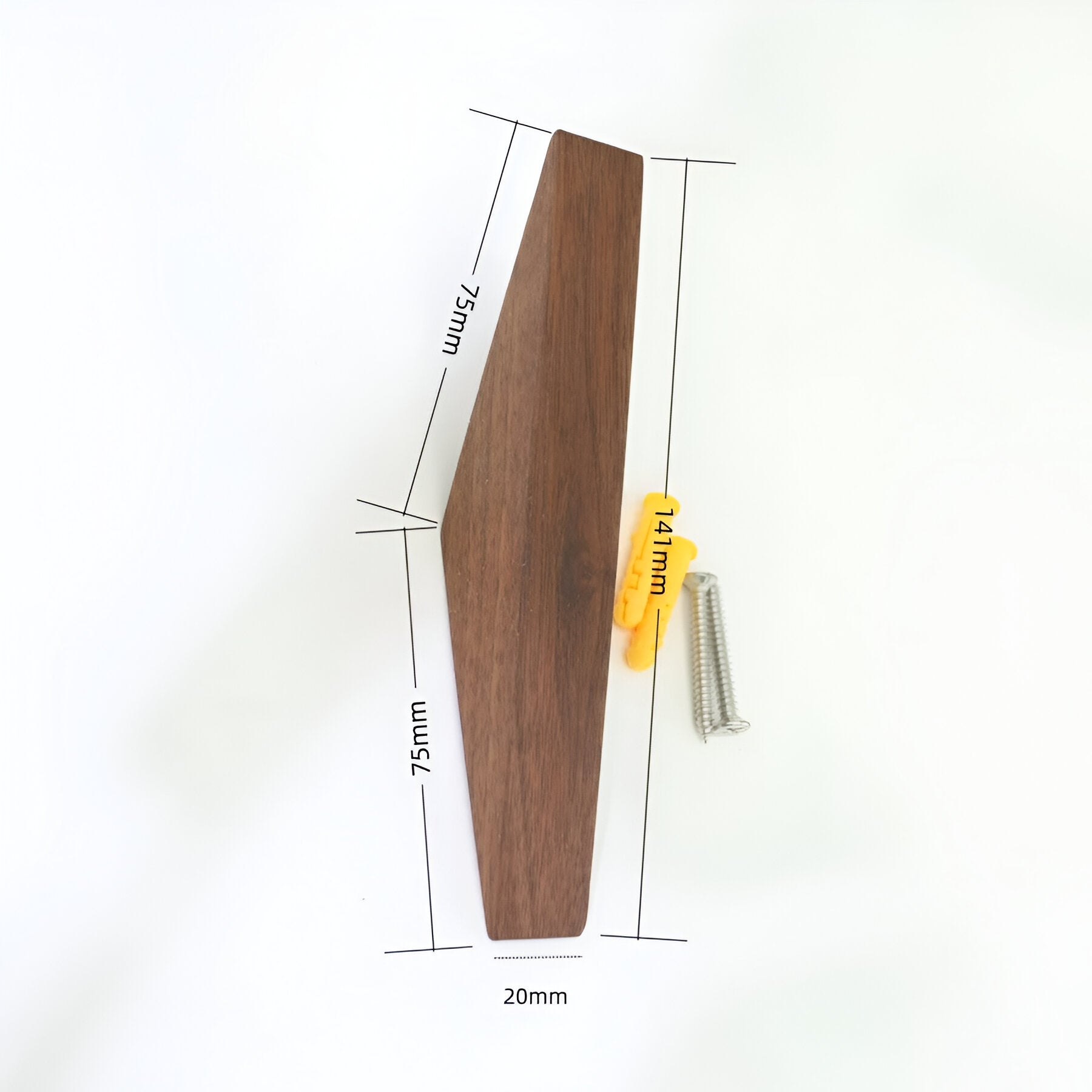 Wandhaken aus Holz – Natürliches Design für Jacken Handtücher & Accessoires - Wandhaken